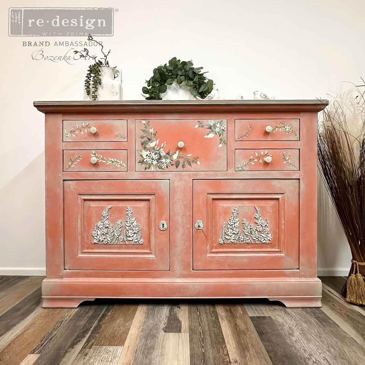 Decor Moulds – Country Blossom – 1 pc, 5″x8″x8mm