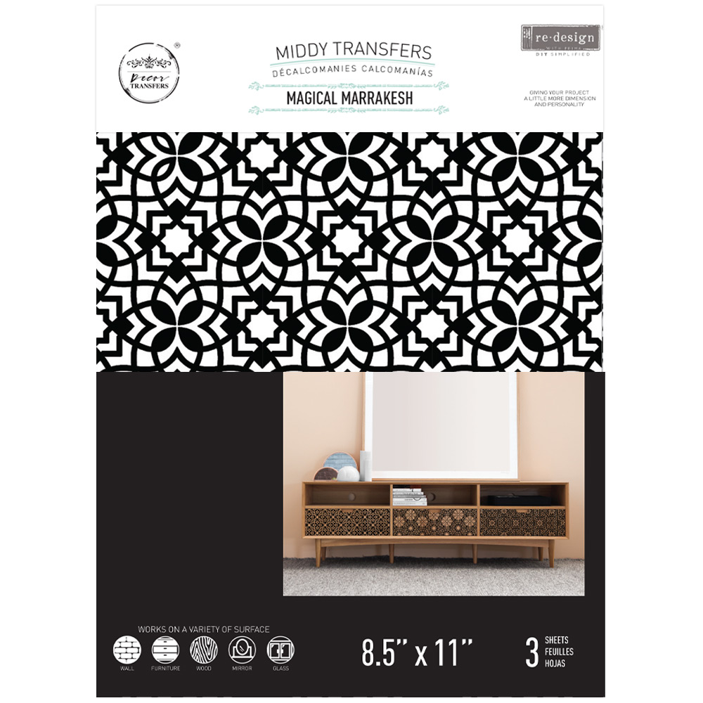 Decor Transfers® - Magical Marrakesh - 3 sheets, 8.5"x11"