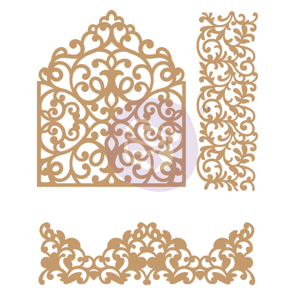 Chipboard Diecut – Beautiful Fleur – 4 pcs, 1.5-7, Butterfly Chipboard Diecuts