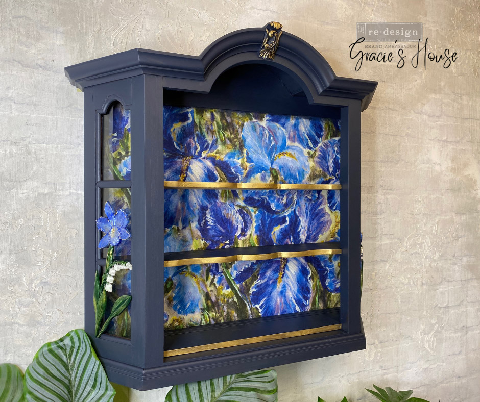 A1 Decoupage Fiber – Enchanting Iris – 1 sheet, A1 size