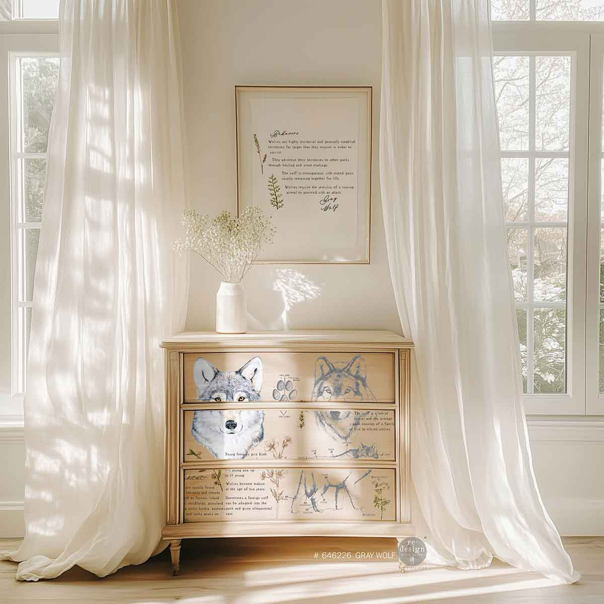 Redesign Decor Transfers® - Gray Wolf