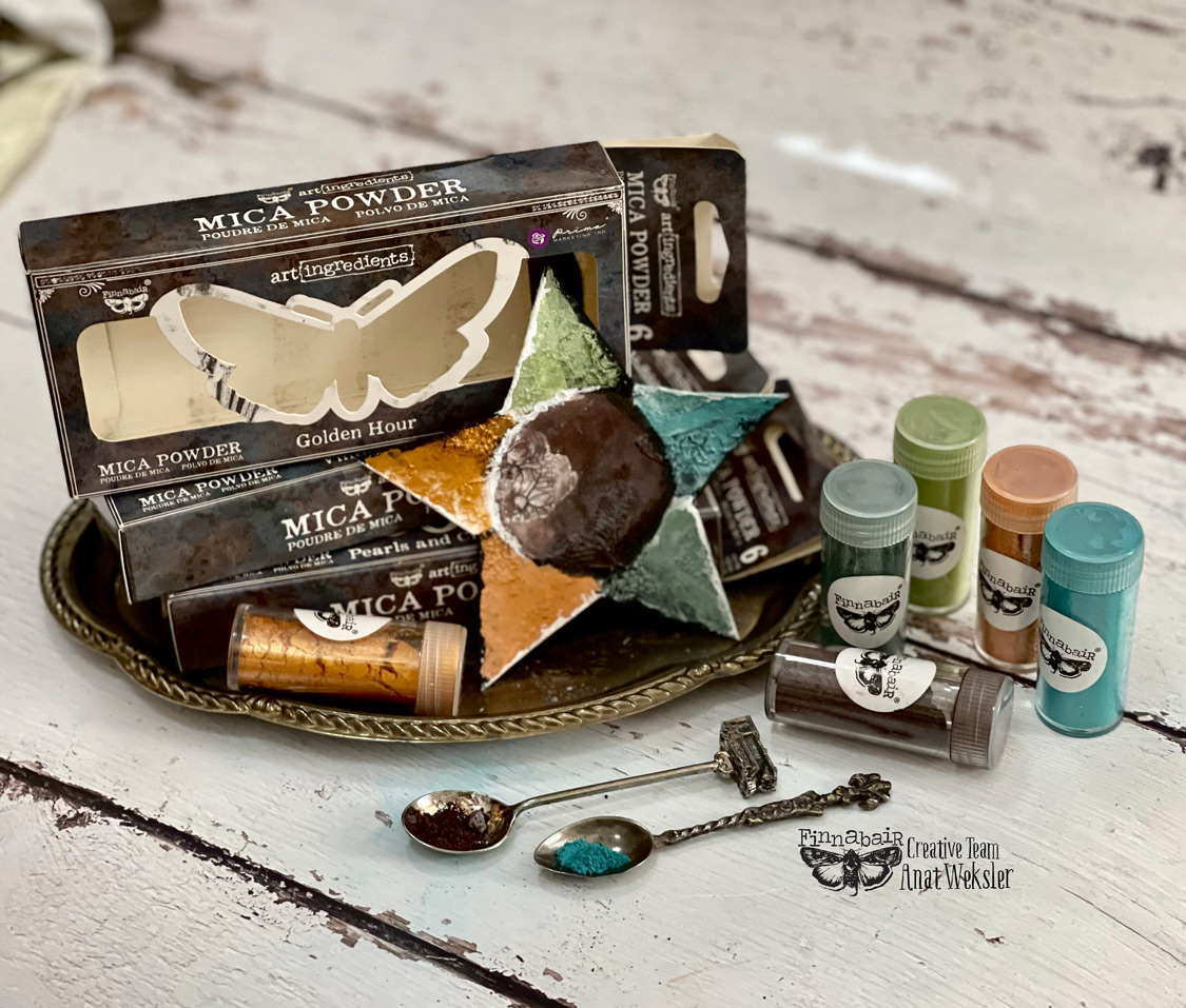 Art Ingredients – Mica Powder Set – Golden Hour – 6 bottles x 7 grams each