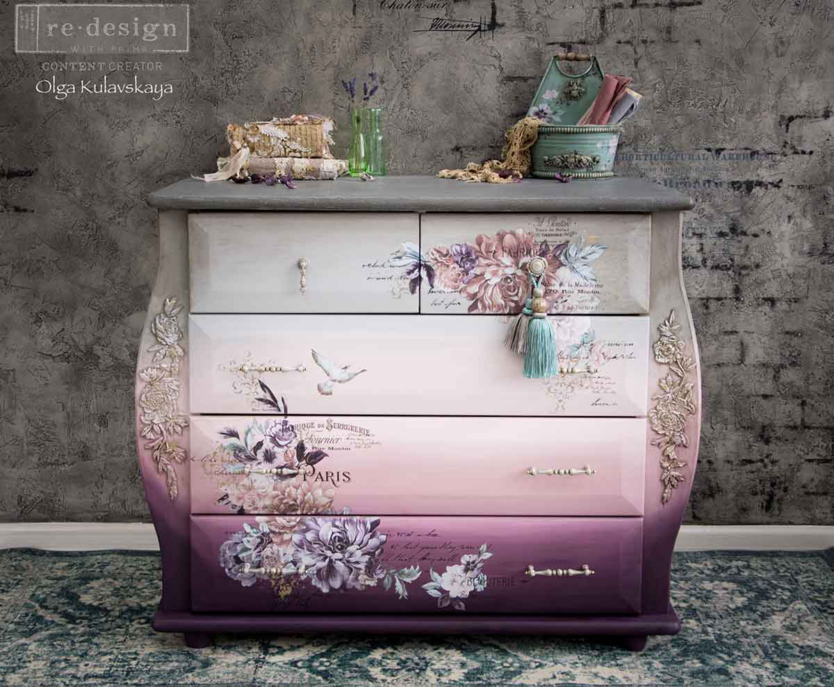 Redesign Decor Transfers® - Burgundy Rose Garden
