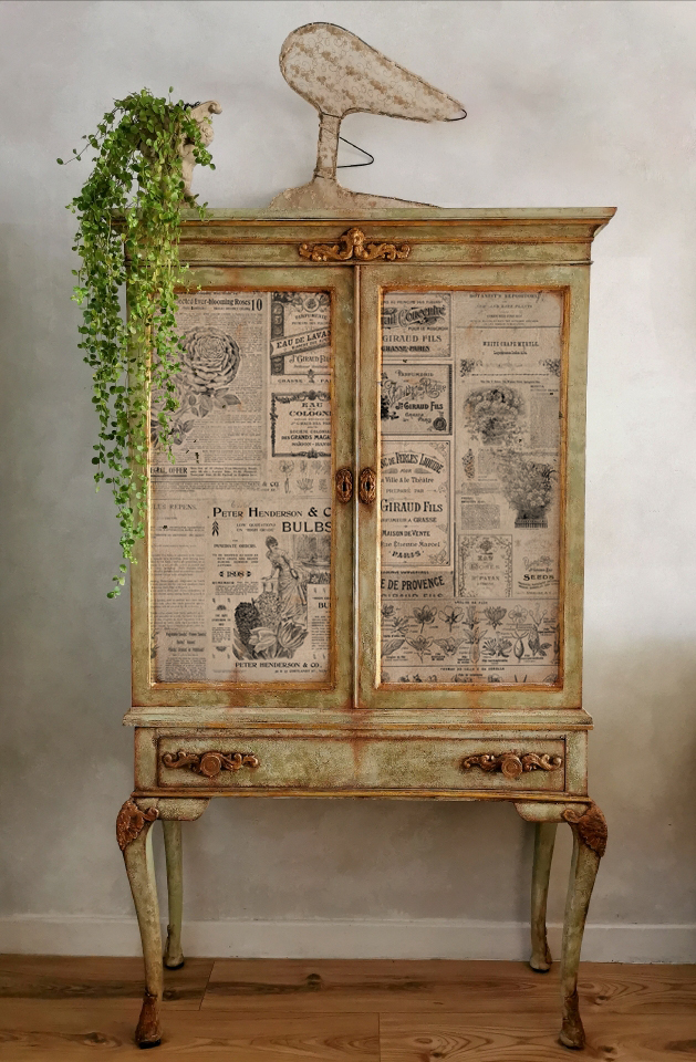 Decoupage Decor Tissue Paper – Newsprint – 1 sheet, 19″x30″