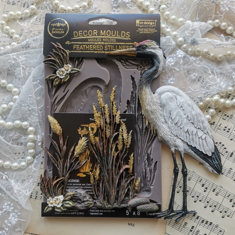 Decor Moulds® - Feathered Stillness, Heron Mould
