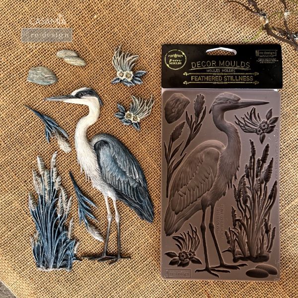 Decor Moulds® - Feathered Stillness, Heron Mould