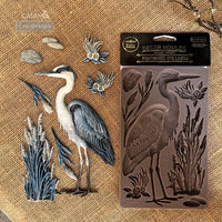 Decor Moulds® - Feathered Stillness, Heron Mould