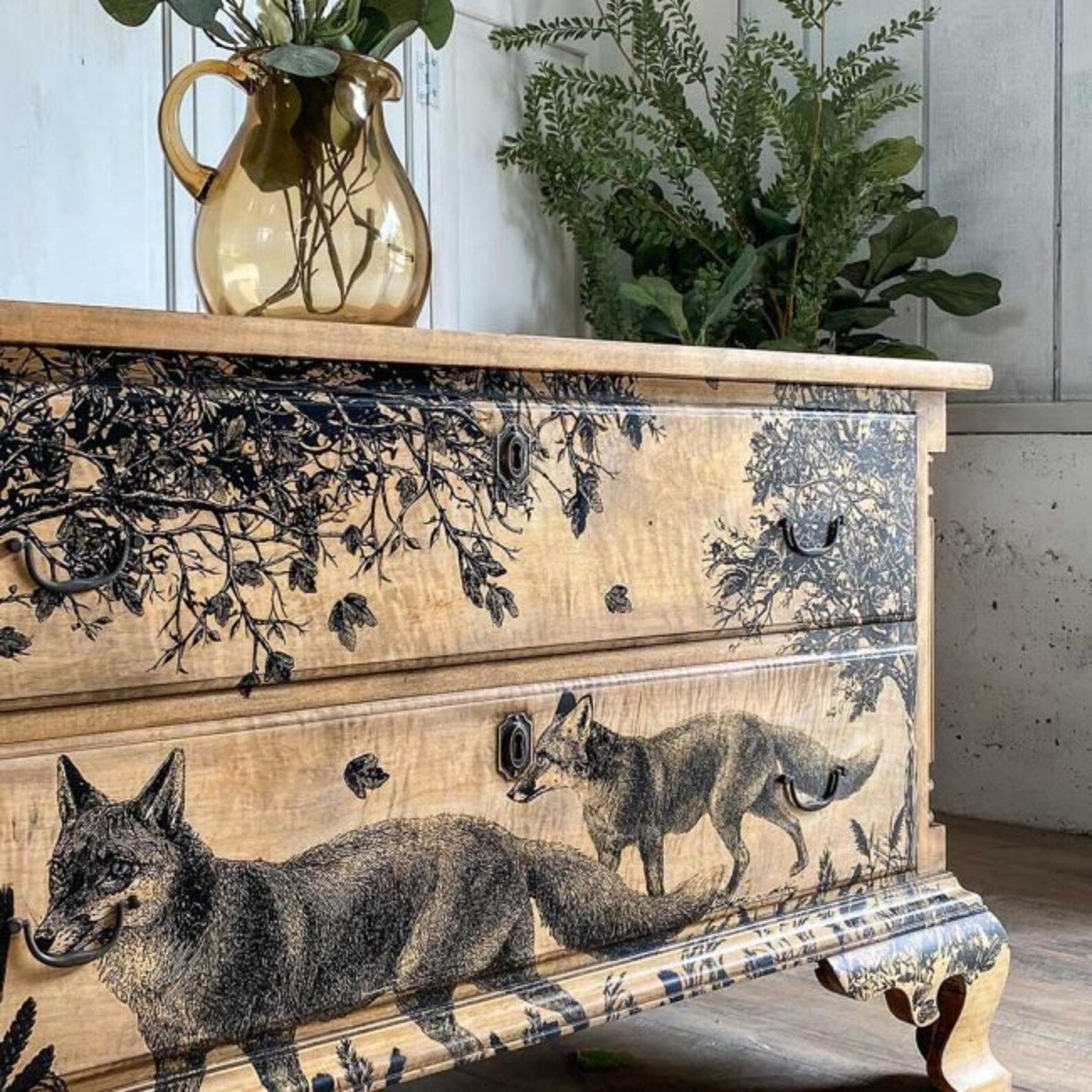Decor Transfers® - Fox Meadows - total sheet size 24"x35", cut into 2 sheets