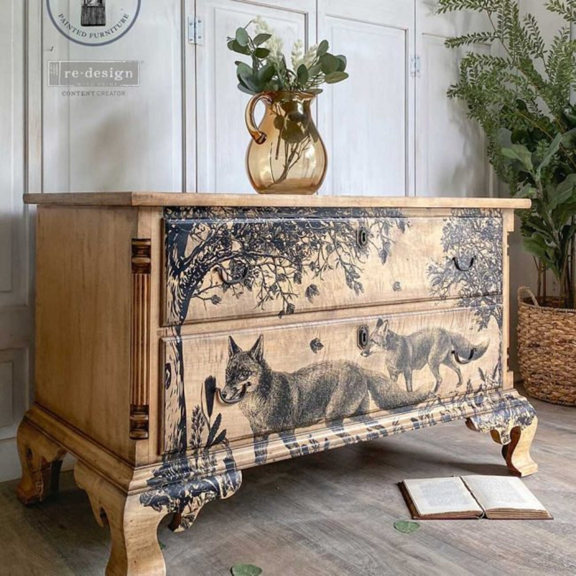 Decor Transfers® - Fox Meadows - total sheet size 24"x35", cut into 2 sheets