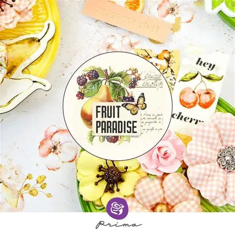 Fruit Partadise  12x12 Paper Pad, Double Sided Paper, Paper Crafting