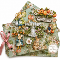 Junk Journal Book, Homegrown Collection Chipboard Album Cover - Storybook Moments