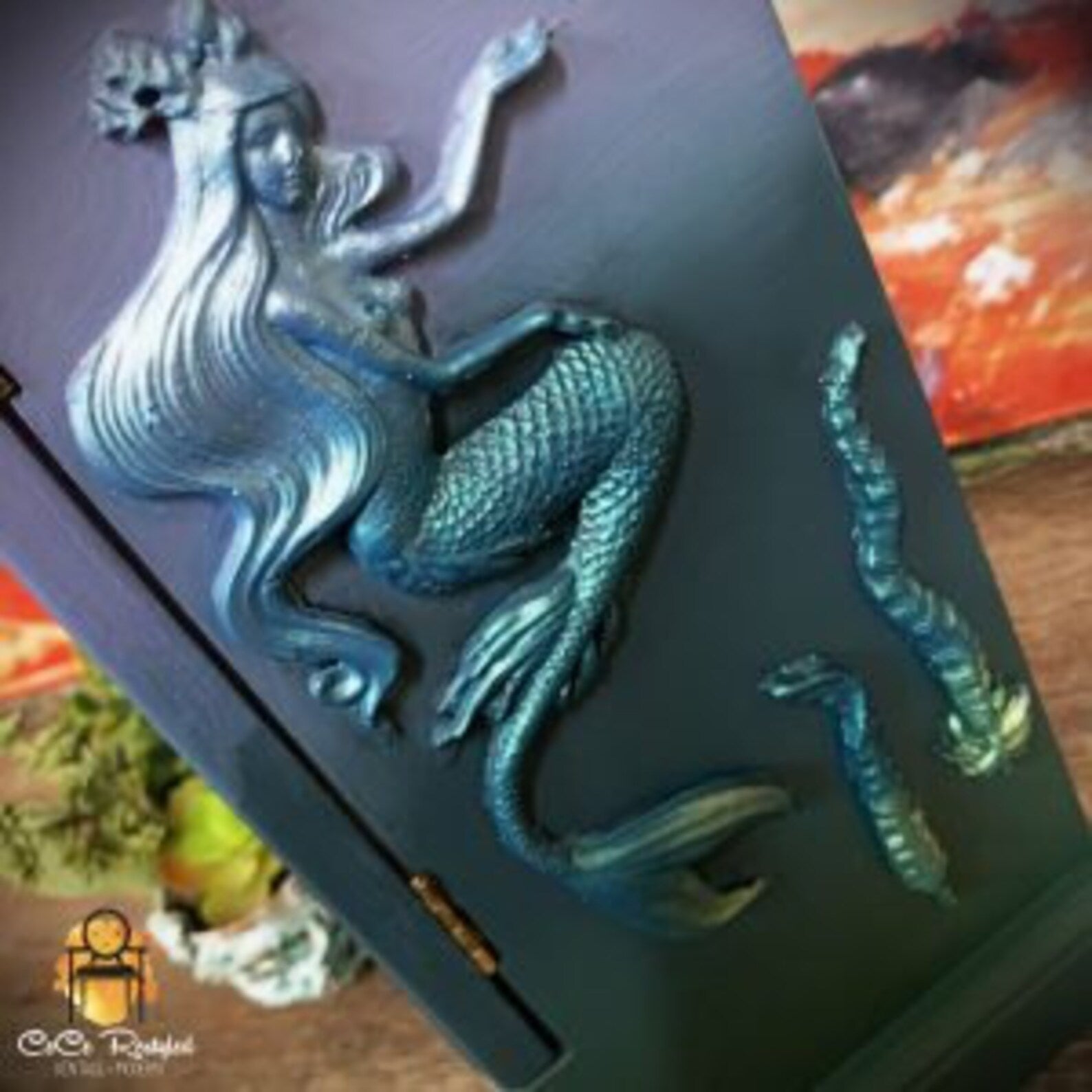 Sea Maven Mould, Redesign Decor Moulds® - Sea Maven - 5" x 8", 8mm thickness, Ocean, Mermaid Mould