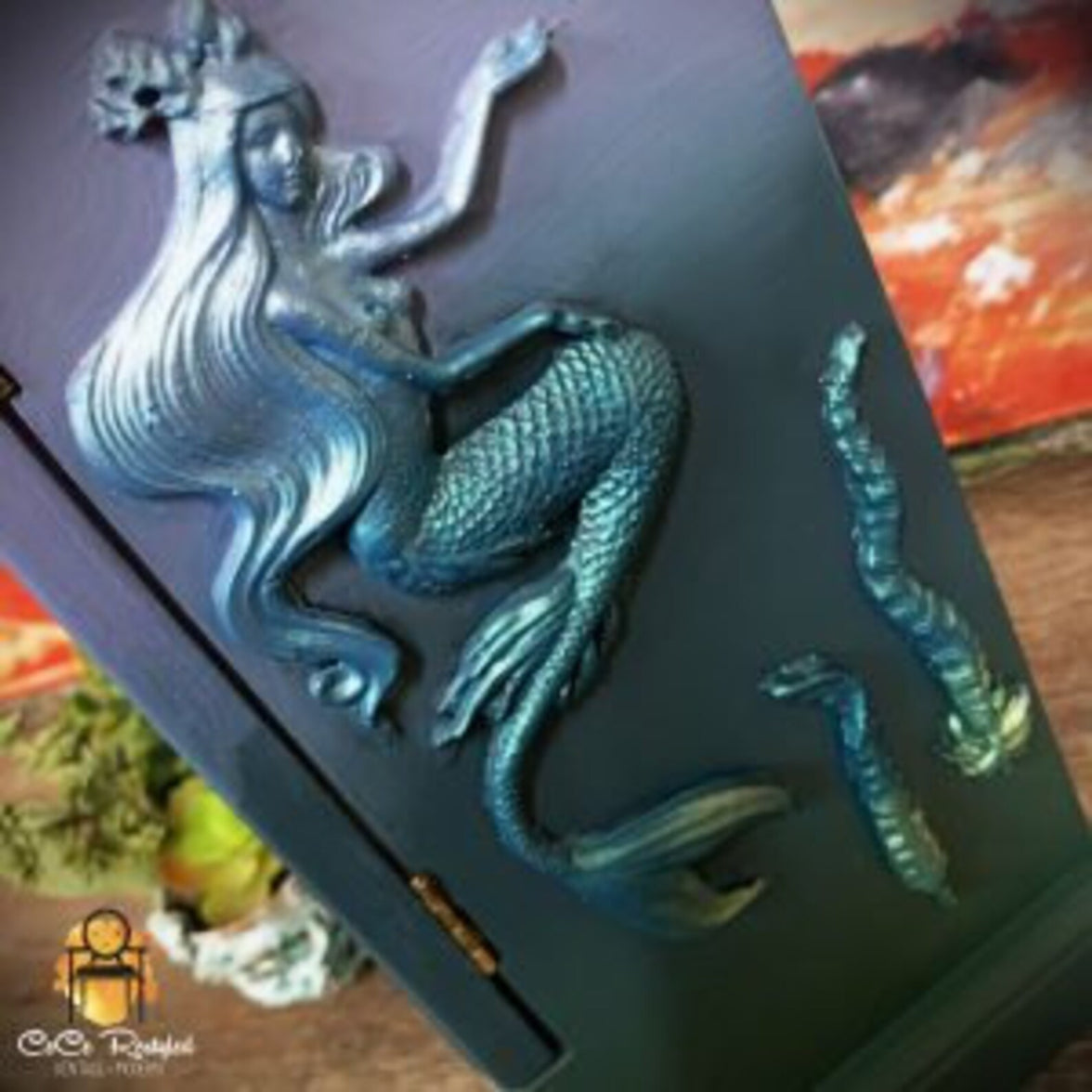 Sea Maven Mould, Redesign Decor Moulds® - Sea Maven - 5" x 8", 8mm thickness, Ocean, Mermaid Mould