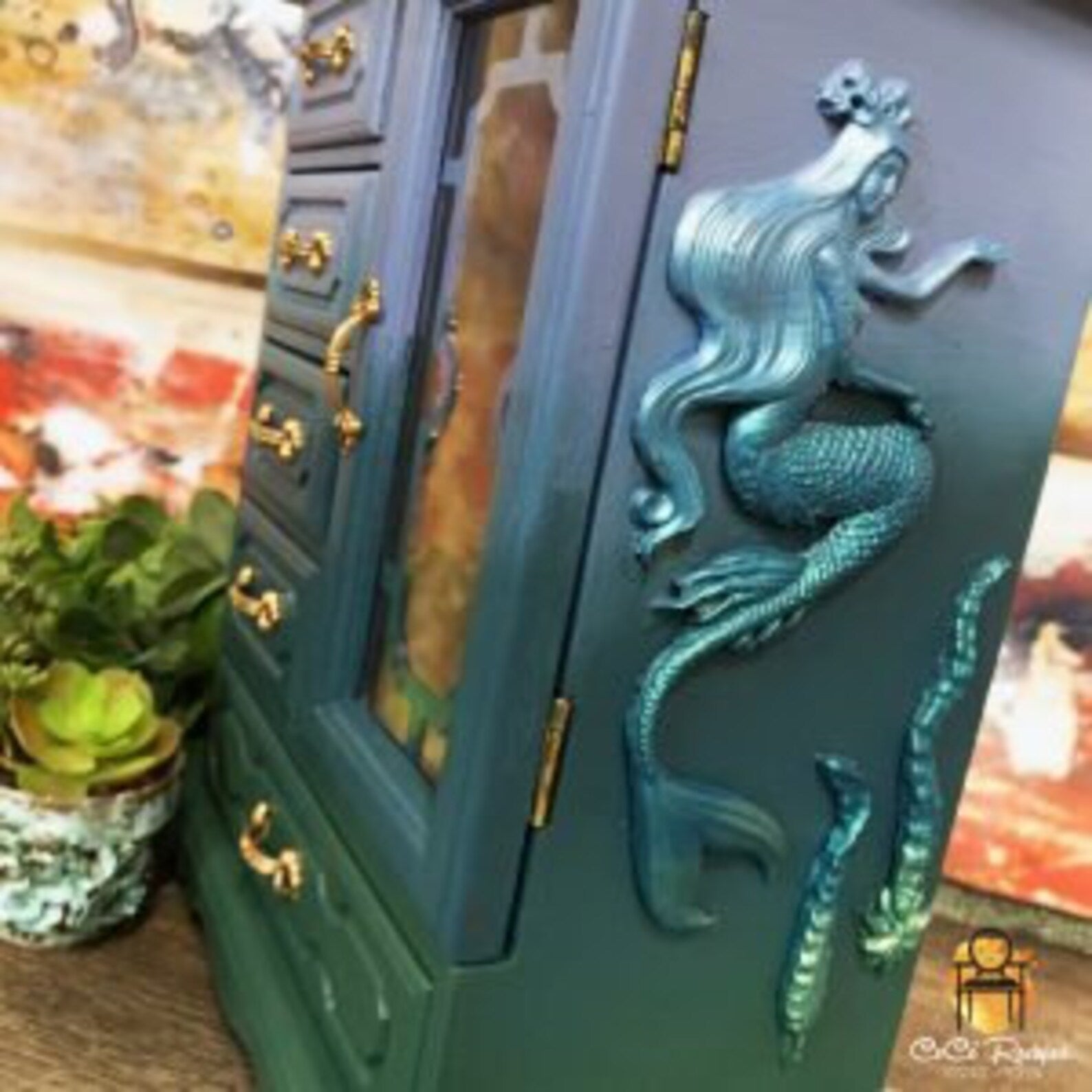Sea Maven Mould, Redesign Decor Moulds® - Sea Maven - 5" x 8", 8mm thickness, Ocean, Mermaid Mould