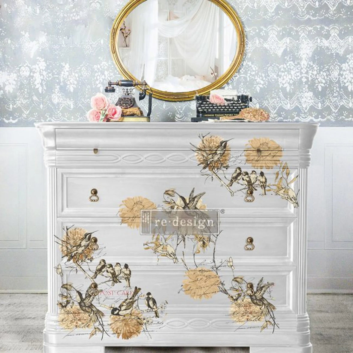 Large Rustic Vintage Transfer, Furniture Transfers