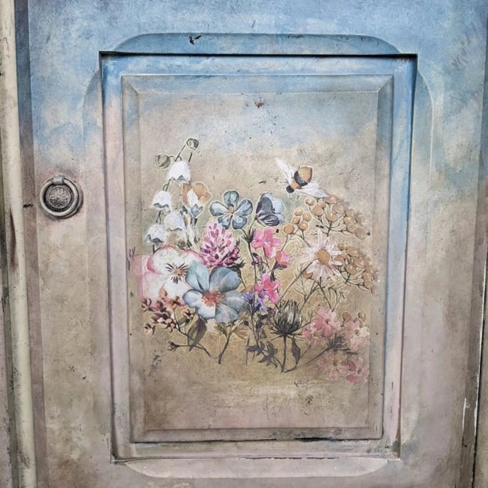 Delicate Fleur Transfer, Redesign Décor Transfers, Large Furniture Transfer, 22"x 30"