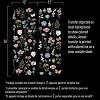 Delicate Fleur Transfer, Redesign Décor Transfers, Large Furniture Transfer, 22"x 30"