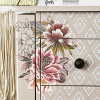 Exotica Transfer, Floral Furniture Transfers
