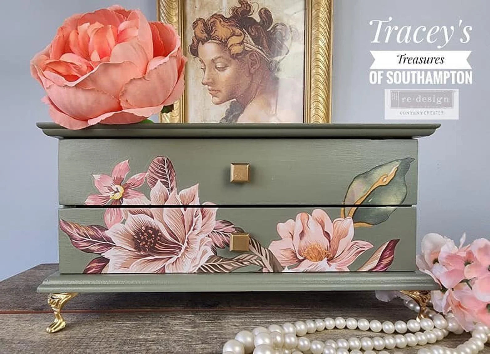 Exotica Transfer, Floral Furniture Transfers