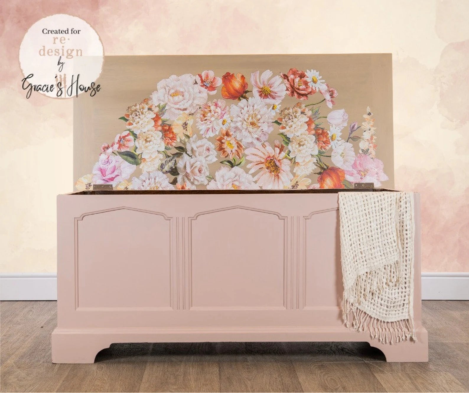 Decor Transfers® - Pretty in Peach Floral Transfers