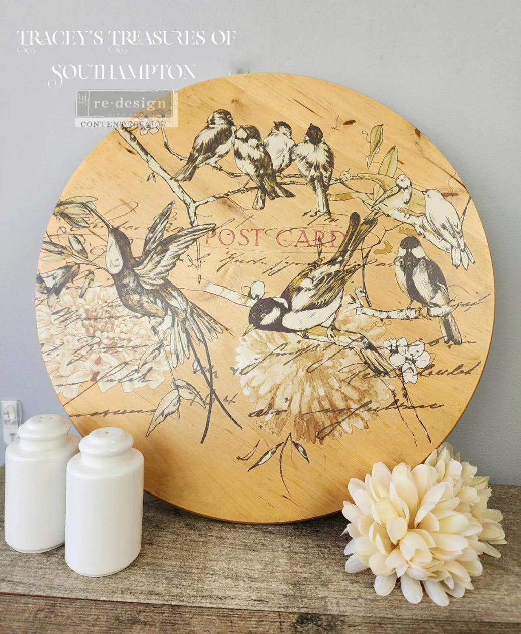 Large Rustic Vintage Transfer, Furniture Transfers