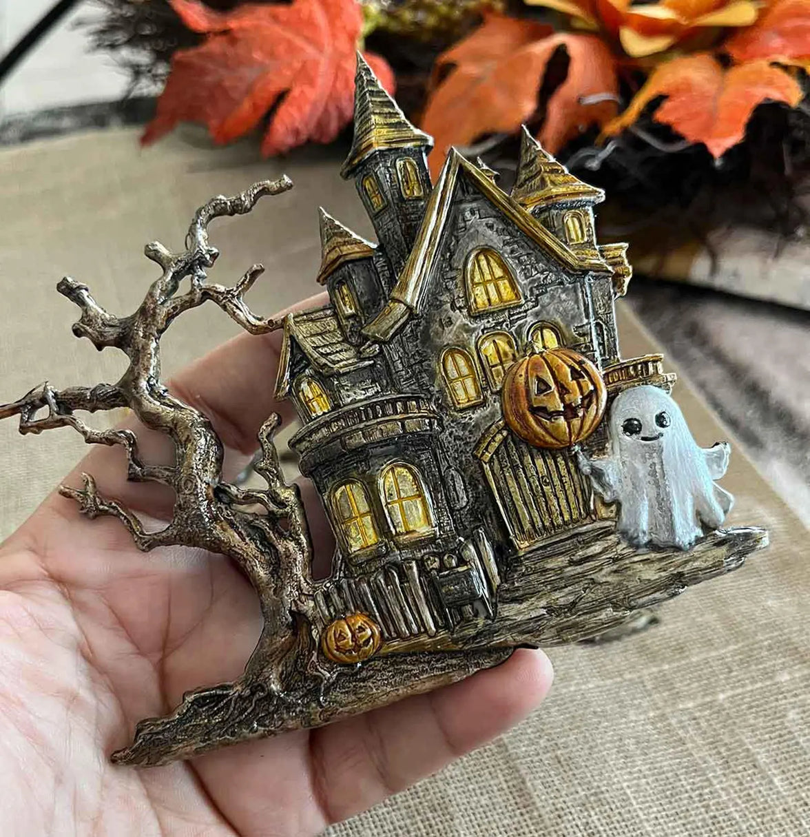 Bewitched Collection Mould - Bewitched Mould - 1 pc, 5"x8"x8mm, Halloween Mould