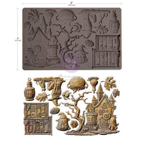 Bewitched Collection Mould - Bewitched Mould - 1 pc, 5"x8"x8mm, Halloween Mould