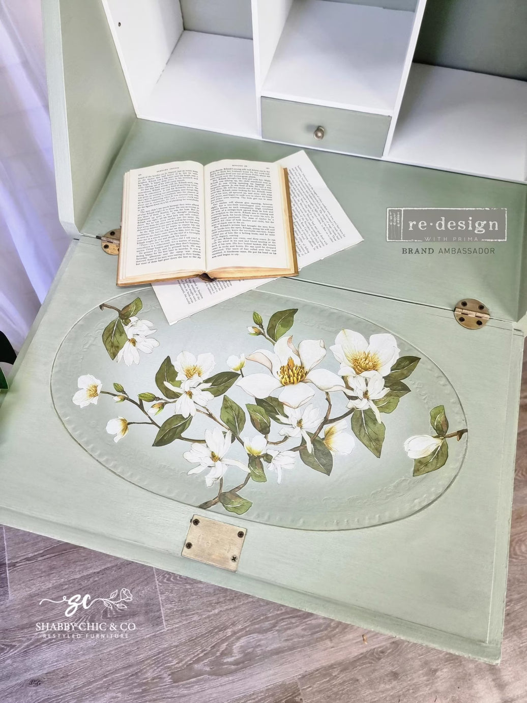 Magnolia Transfers® Transfers - Small Magnolia Transfers, 3 sheets, 6″x12″