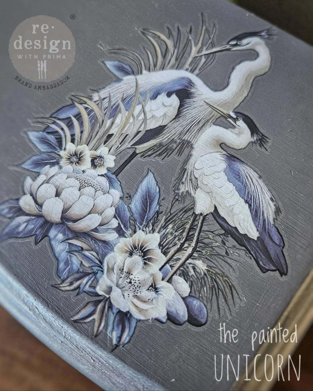 Middy Transfers® - Whispers By The Marsh, Large Heron Bird