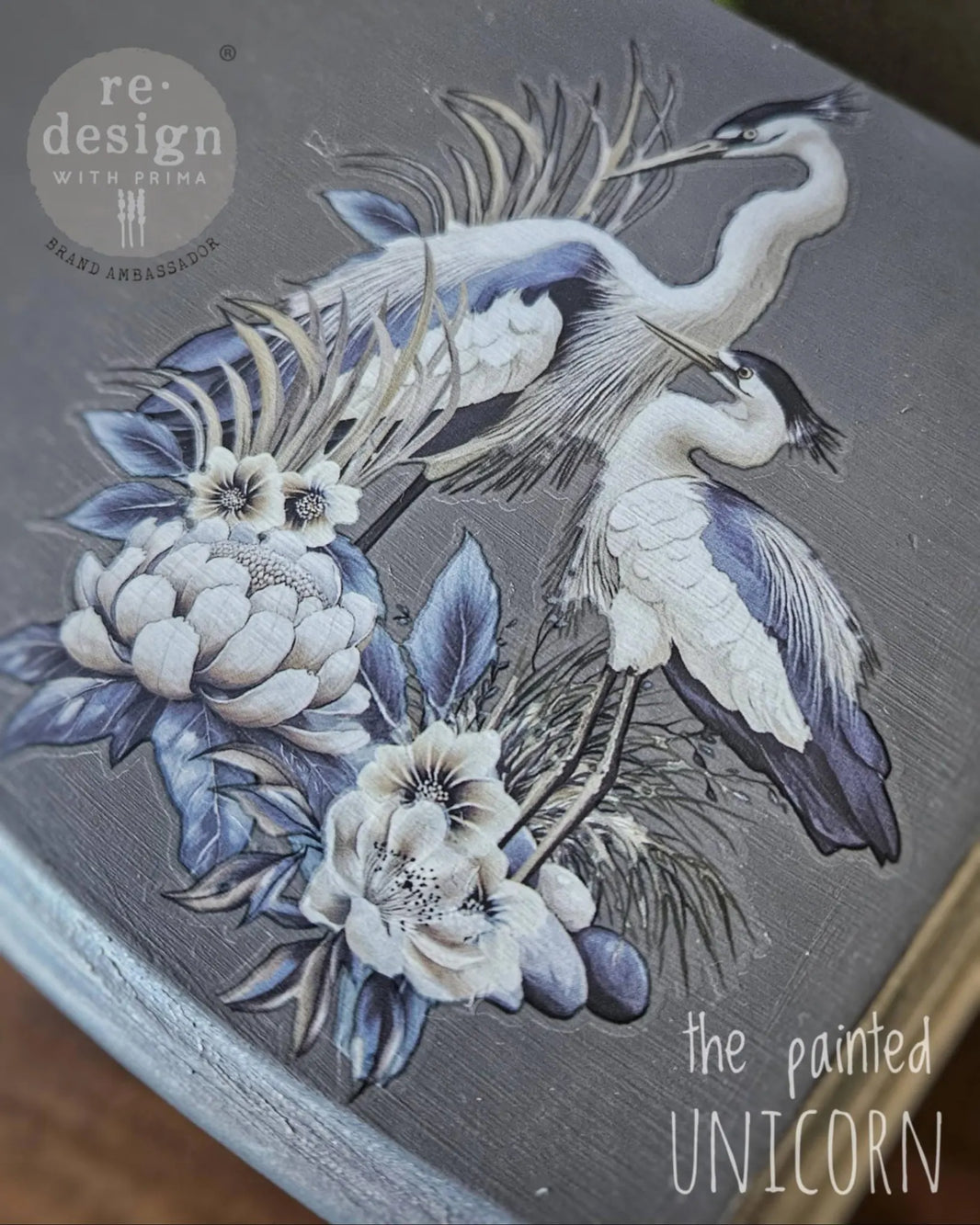Middy Transfers® - Whispers By The Marsh, Large Heron Bird