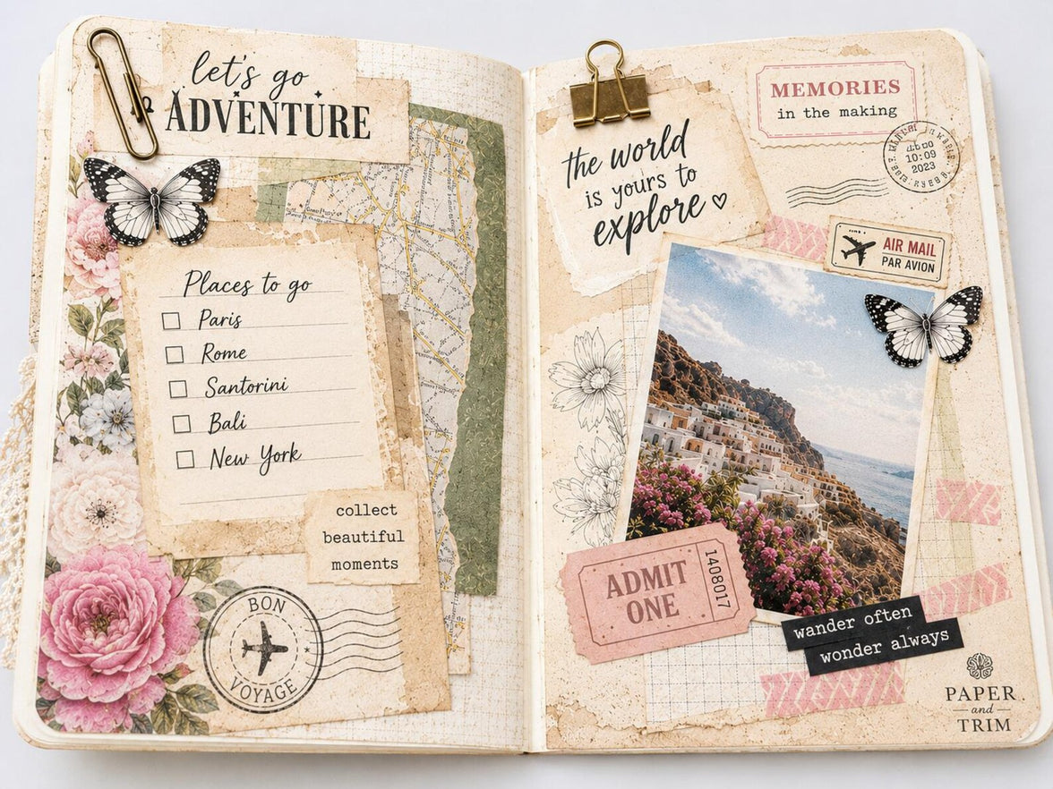 Passport Cover With Inserts, Prima Marketing Inc, Misty Rose Passport Cover, Pocket Size Notebook Cover
