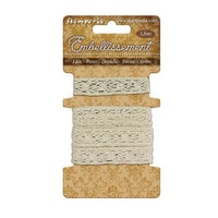 Off White Cotton Lace Ribbon: Vintage Style Sewing, Scrapbooking
