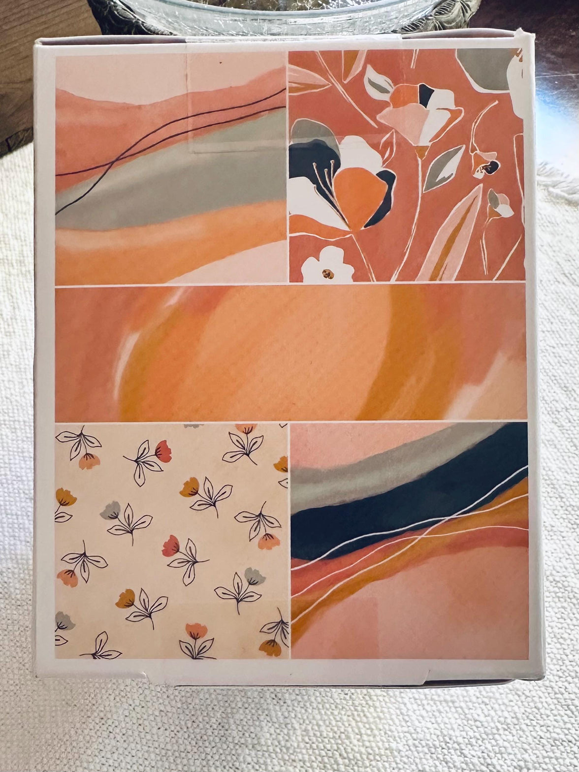Peach Marble Note Cards: 50 Cards with Envelopes