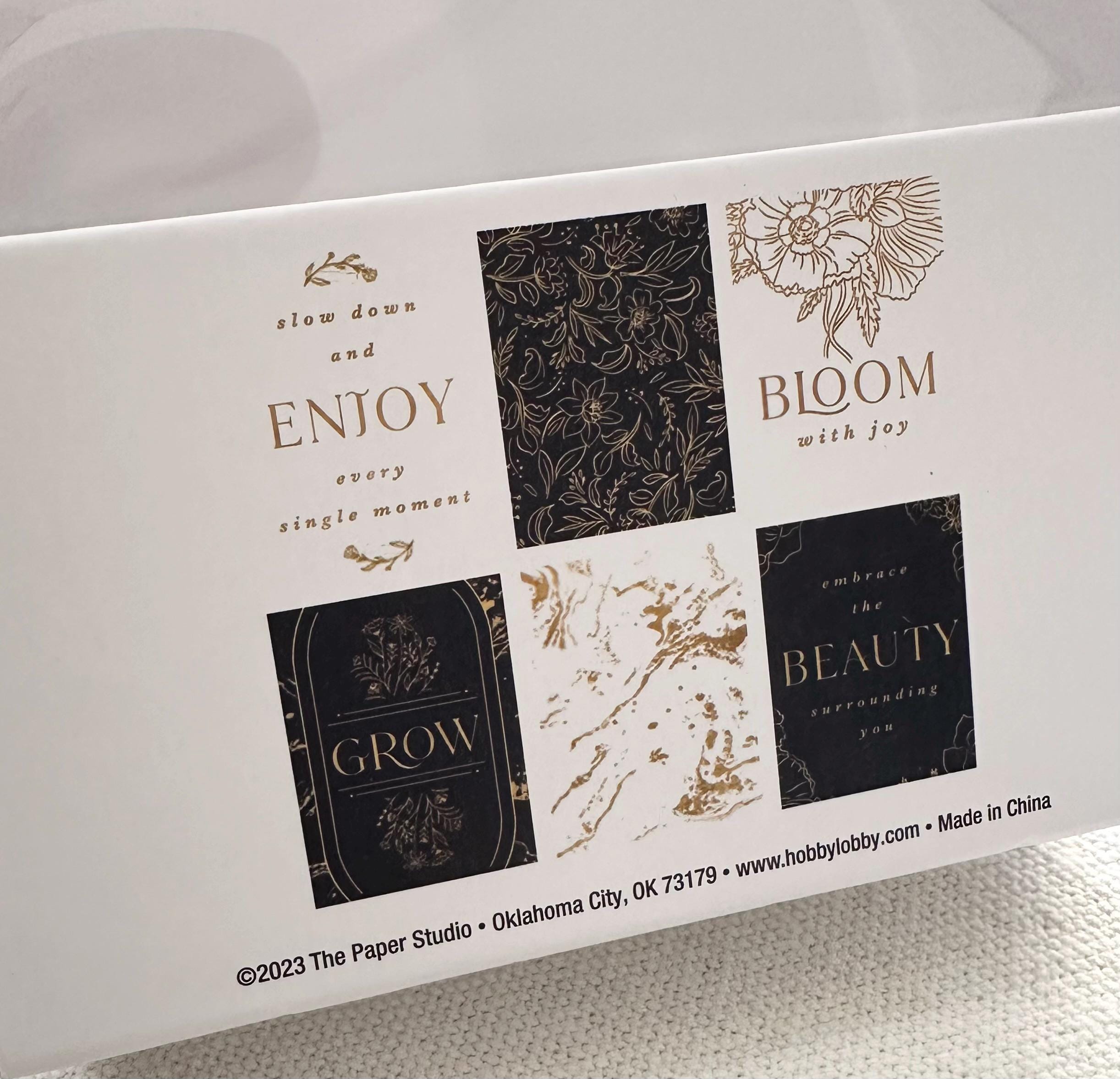 Black & Gold Note Cards - Paper Studio - 24 Cards with Envelopes