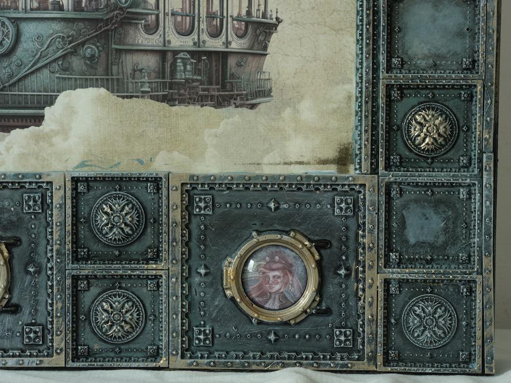 LaBlanche Steampunk Silicone Mold - Silicone Mold, Casting Mold, Chocolate Mold, Upcycling Tools, Candy Mold, Fondant Mold, Clay, Bottle Art