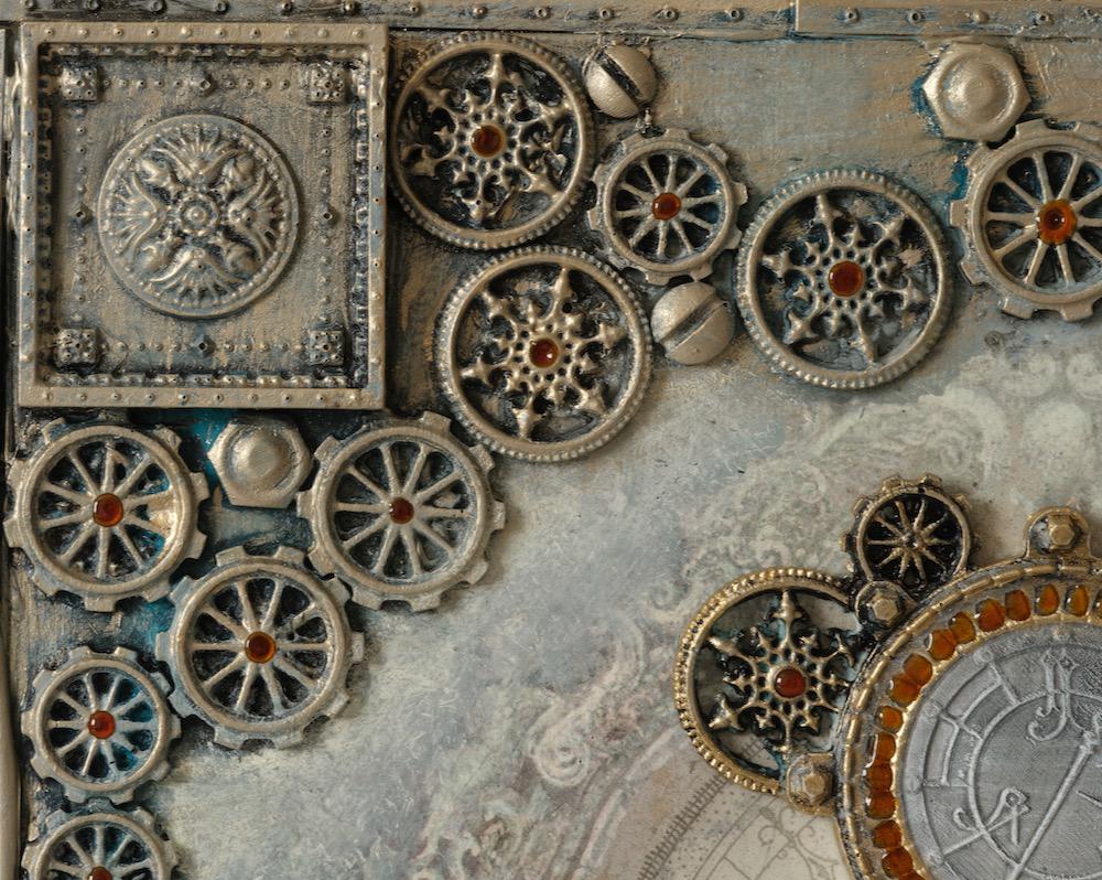 LaBlanche Steampunk Silicone Mold - Silicone Mold, Casting Mold, Chocolate Mold, Upcycling Tools, Candy Mold, Fondant Mold, Clay, Bottle Art