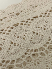 Off White Crochet Lace Ribbon - Vintage Style, 3" Wide
