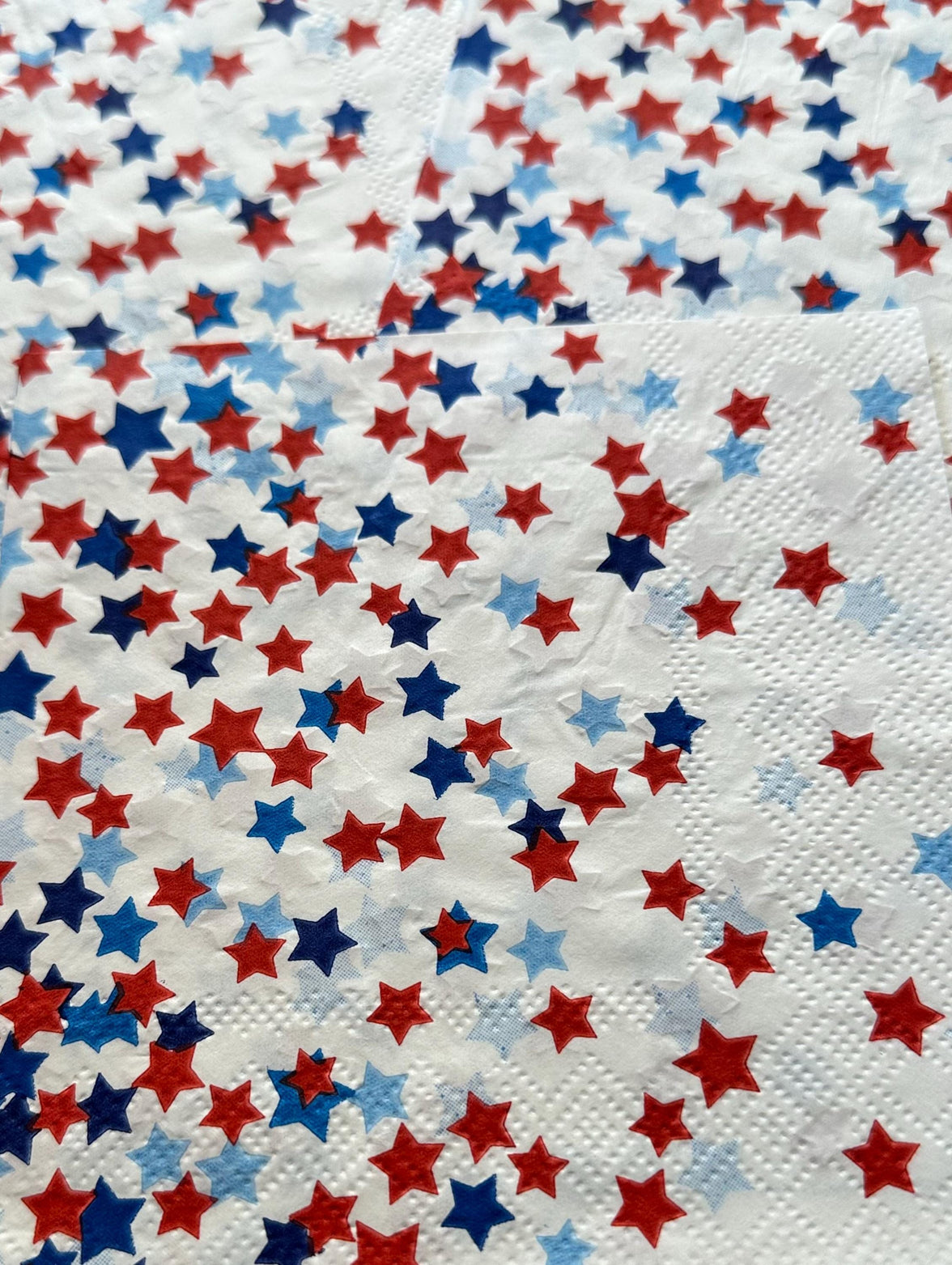 Stars Decoupage Napkins: Fourth of July BBQ, 3pc