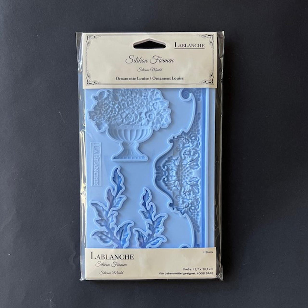 Ornament Louise - LaBlanche Mould- Silicone Mold, DIY Crafts, DYI, Casting Molds, Upcycling, Candy Mold, Flower Molds, Trim Casting Molds