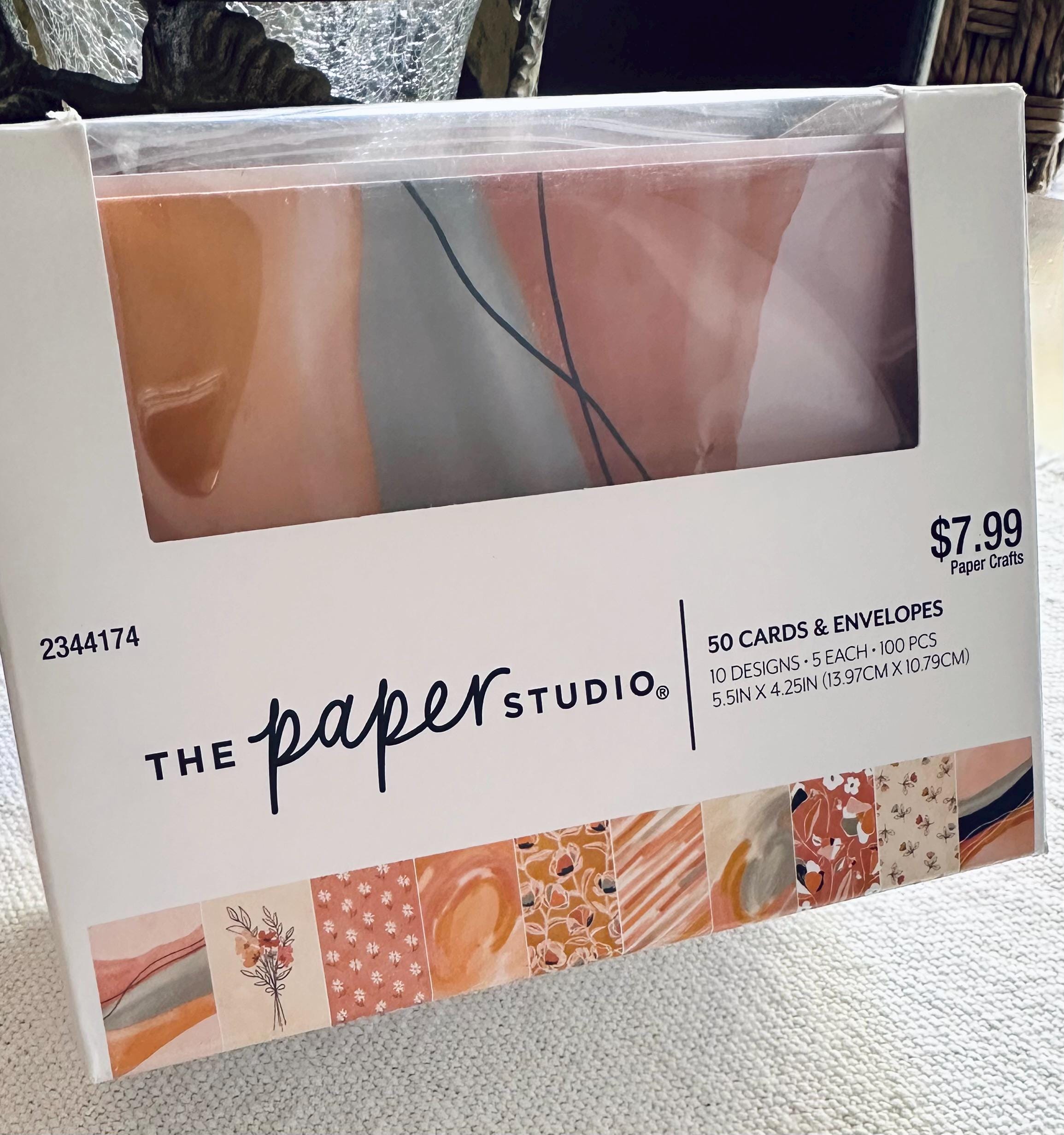 Peach Marble Note Cards: 50 Cards with Envelopes