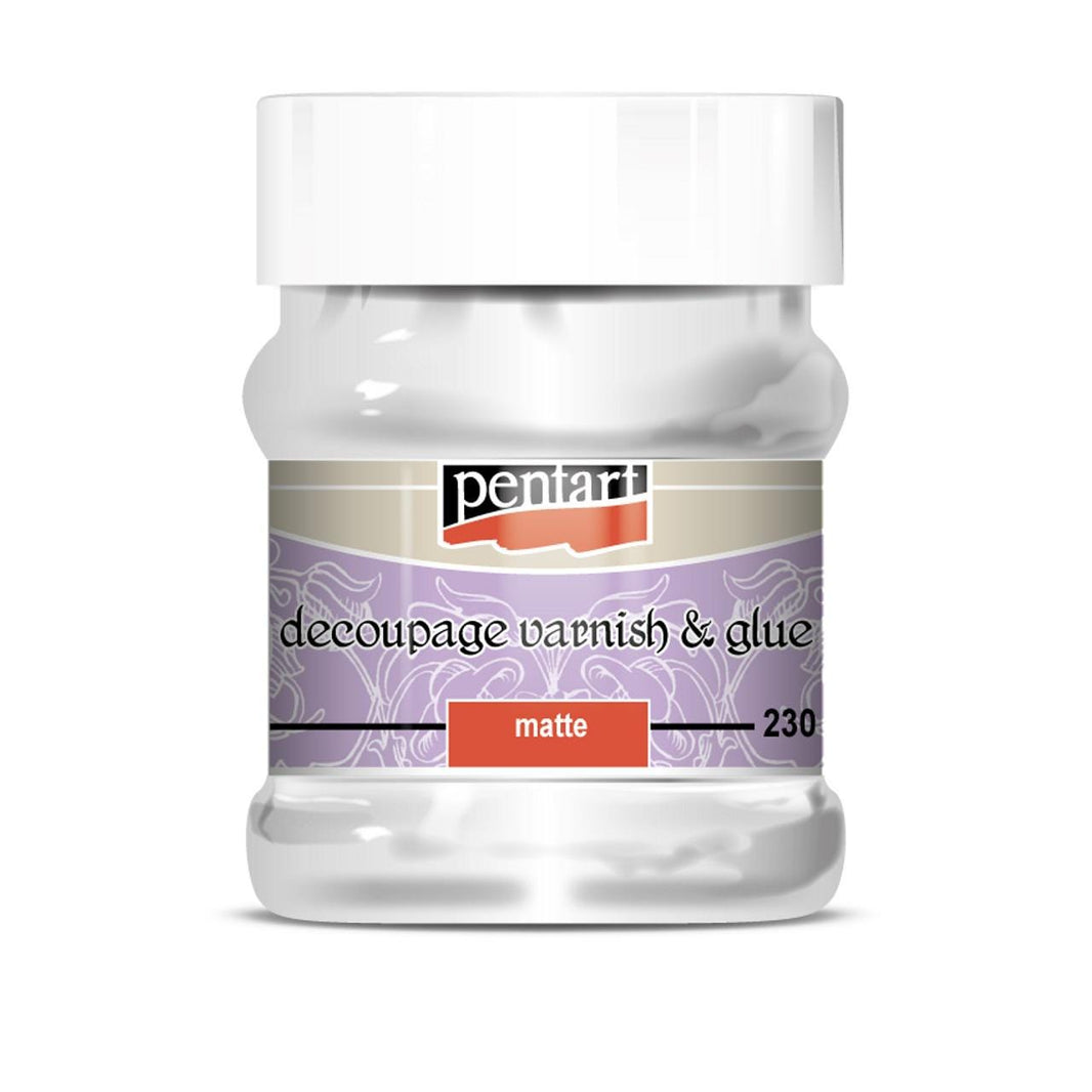 Pentart Decoupage Glue & Varnish - Matte, Water Resistant (7.8 fl oz)
