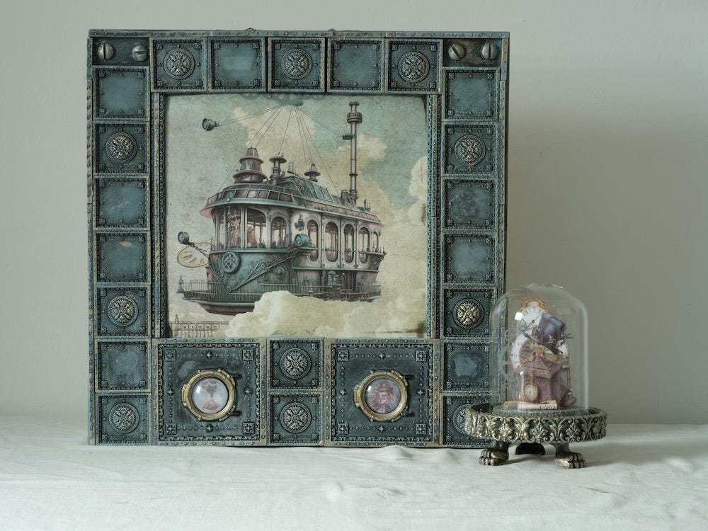 LaBlanche Steampunk Silicone Mold - Silicone Mold, Casting Mold, Chocolate Mold, Upcycling Tools, Candy Mold, Fondant Mold, Clay, Bottle Art