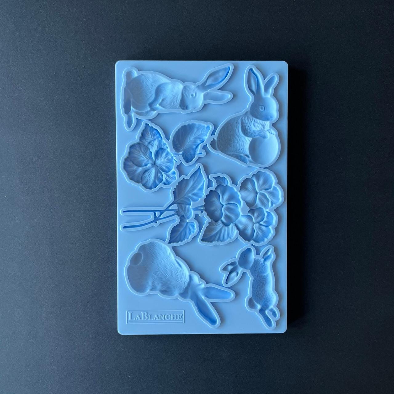 Bunny Silicone Mold: LaBlanche Rabbit Candy, Clay & Resin Crafts (5x9")