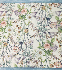 Floral Decoupage Napkins: Lilac Flower Paper, Bridal Shower (3 pc)