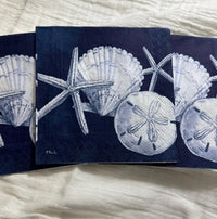Sand Dollar Beach Napkins: Nautical Decoupage Paper (3pc 10x10 inches)