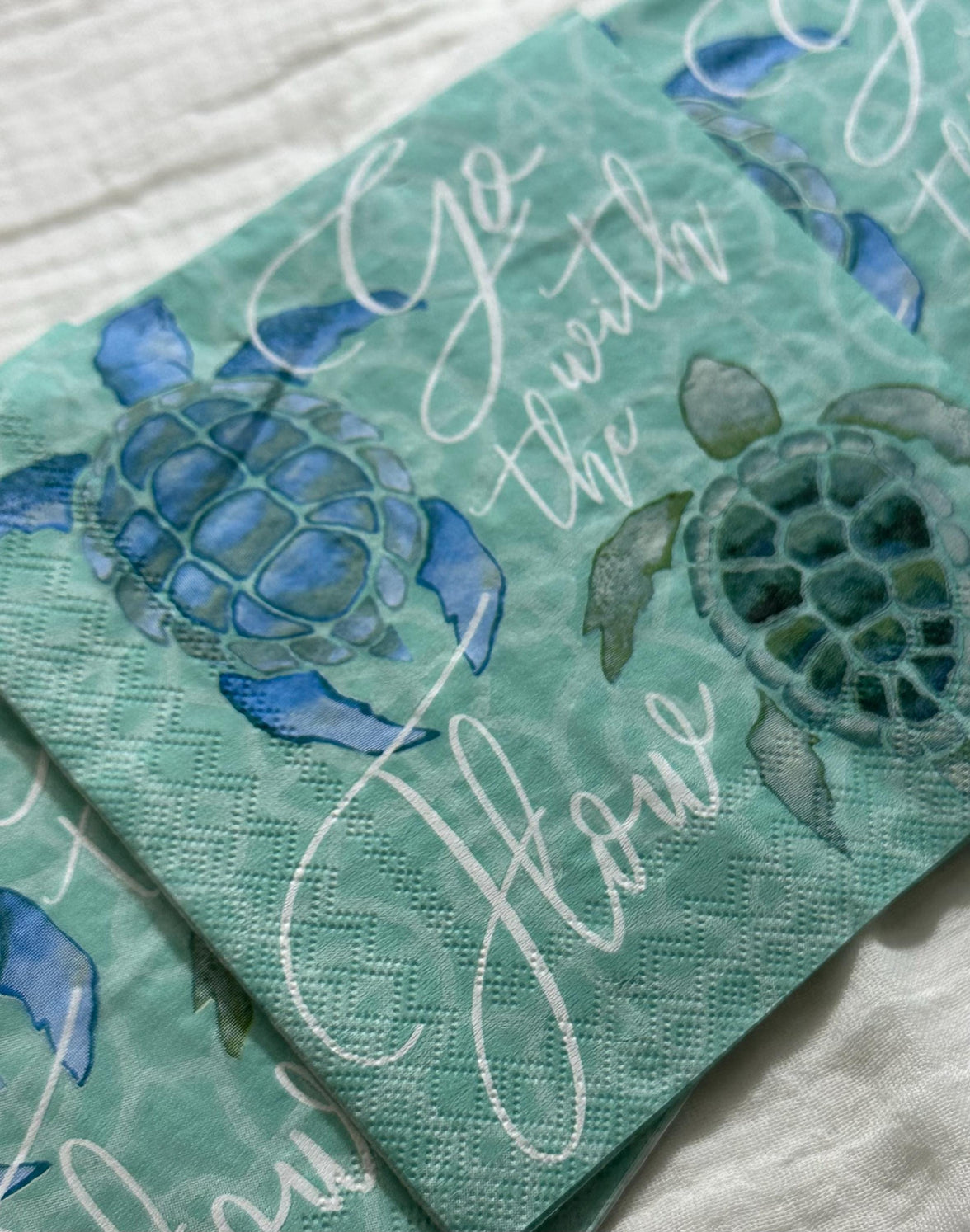 Sea Turtle Napkins, Go With The Flow, Decoupage Napkins, Ocean Paper Napkin, Beverage Napkins, Decoupage Supplies, Beach Weddings