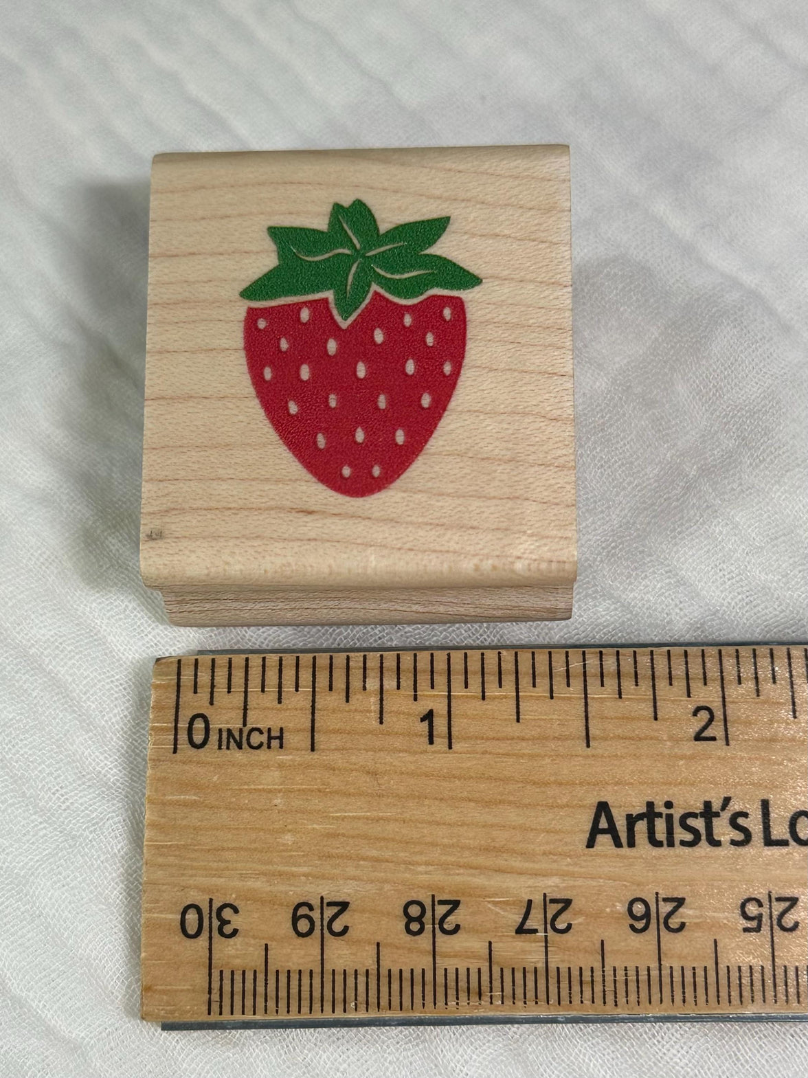 Strawberry Stamp - Card Making Stamps, Scrapbooking, Gift Tags, Wood Stamp, Rubber Stamp, Strawberry Fruit Stamp, Fruit, Gift Tag Making