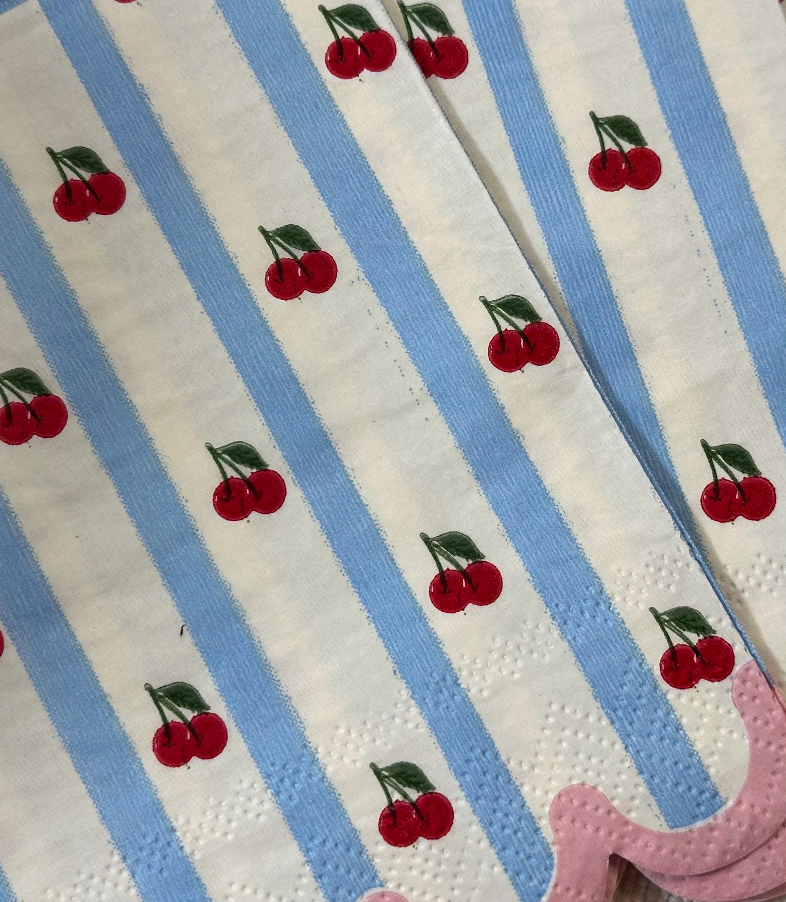 Cherry Decoupage Napkins: Red Cherries, Fun Art Crafts
