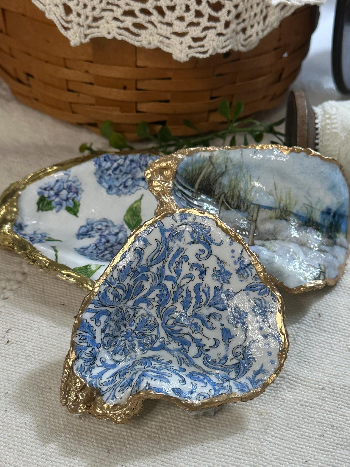 A3 Rice Paper - Calambour Blue & Yellow Floral Decoupage (11.7 x 16.5 Inches)