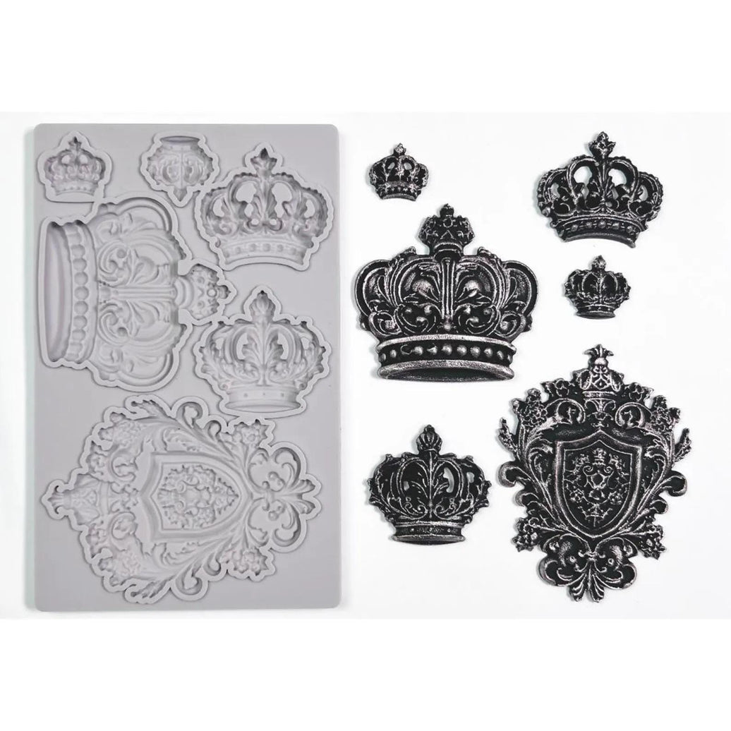 Queen Crown Silicone Mold: Decoupage, Resin Molds, DIY Crafts, Candy Mold, Upcycling Tools, Molds for Resin, Frame Molds, Bottle Art Designs